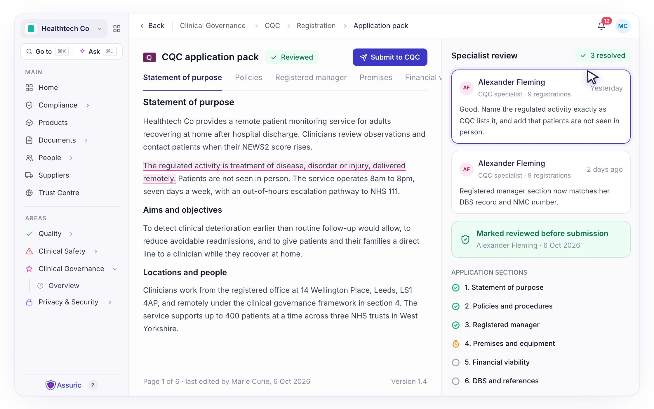 F031: Expert support through your CQC registration