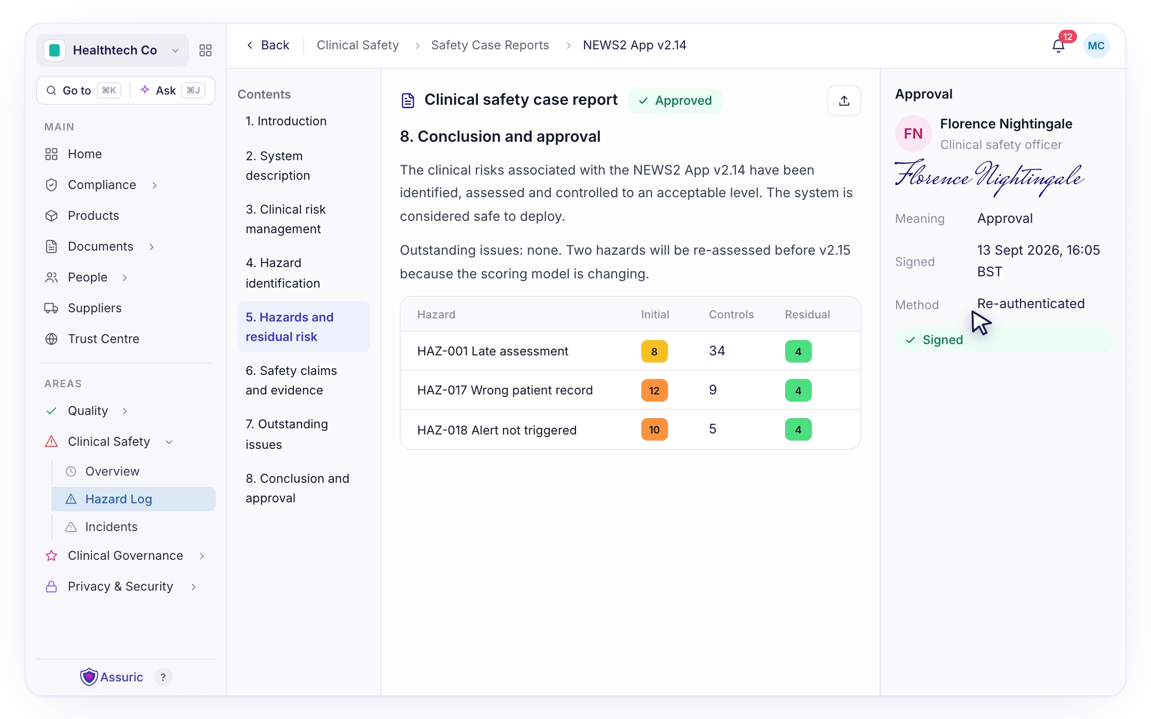 F087: Experienced and skilled Clinical Safety Officers